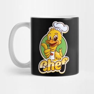 Duck chef mascot Mug